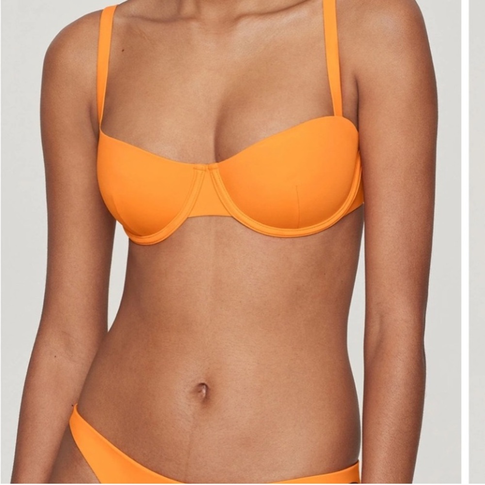 CUUP 2 Piece Bikini Set in Orange Size- Bra-15, Bottom-5 NWOT